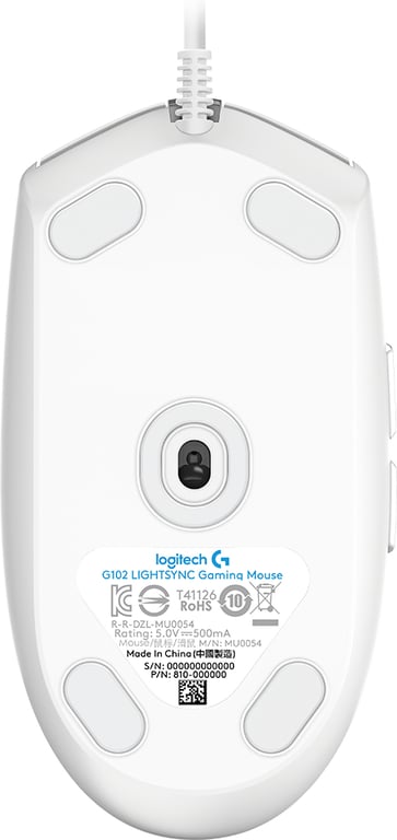 Logitech G G102 Gaming Mouse - Blanc