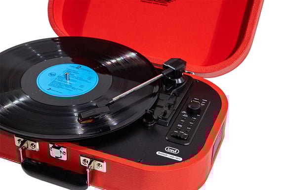 Trevi TT 1020 BT Tourne-disque à entraînement direct Rouge Semi-automatique