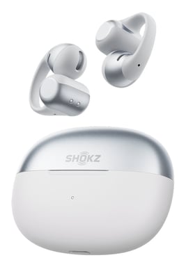 OpenDots 2 - Auriculares inalámbricos de conducción aérea con diseño de anillo, color plata.