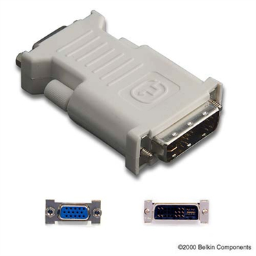 Belkin DVI/VGA, M/F 17 clavijas analógicas DVI 15 clavijas HD D-Sub (HD-15) Gris