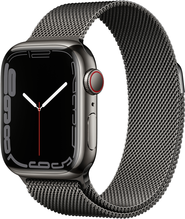 Apple Watch Series 7 OLED 45 mm 4G Graphite GPS (satellite)
