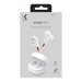 Auriculares intrauditivos inalámbricos Sonik Pro con estuche de carga, blanco perla