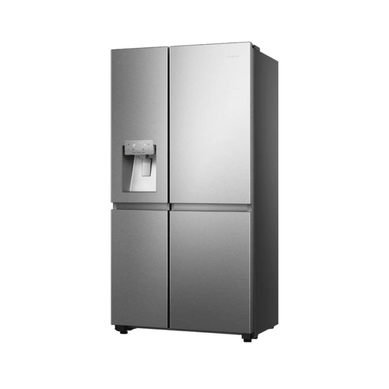 Réfrigérateur américain Hisense RS818N4TIE1 réfrigérateur américain Pose libre 632 et Acier inoxydable - vue 3