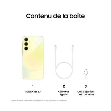 Galaxy A35 (5G) 256 Go, Jaune