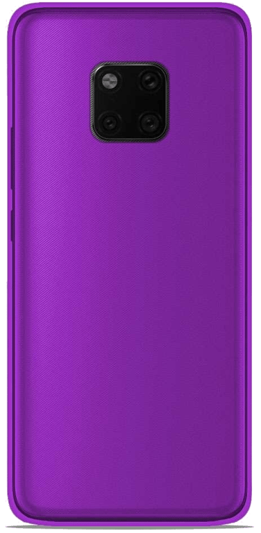 Coque silicone unie compatible Givré Violet Huawei Mate 20 Pro