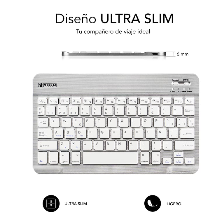 SUBBLIM TECLADO SMART BLUETOOTH QWERTY Espagnole Neuf - vue 6