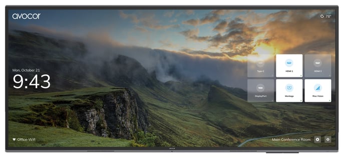 Avocor AVL-1050-T 5K touch tableau blanc interactif 2,67 m (105'') 5120 x 2160 pixels Acier brossé