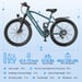 Vélo électrique Aairsk GT900 26 pouces, moteur 250 W, batterie 36 V 13 Ah, double suspension