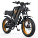 Bicicletta Elettrica COSWHEEL GT20 | Velocità Massima 45 km/h | Autonomia 80 km | Motore 1500W | Batteria 48V 25Ah | Pnei da 20 PolliciT | Nero