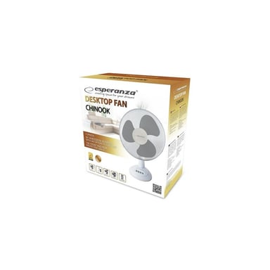 Ventilateur de bureau Esperanza EHF003WE 30 cm Blanc et gris