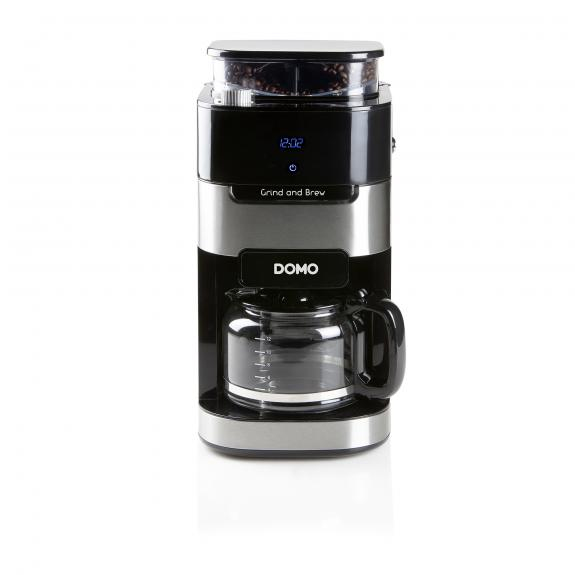 Cafetière filtre avec moulin intégré DOMO DO721K 1 5 12 tasses 200 g de grains Ecran LCD 3 intensités - vue 2