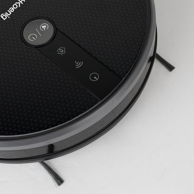 H.Koenig WaterMop Gyro+ aspiradora robotizada 0,6 L Sin bolsa Negro