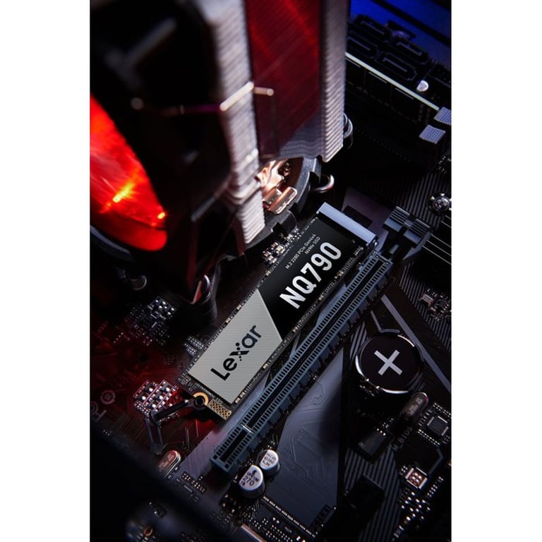SSD NVMe M.2 2280 Lexar NQ790 512 Go PCIe Gen4x4 Noir, jusqu'à 7000/6000 Mo/s - Neuf