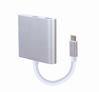 Gembird A-CM-HDMIF-02-SV adaptateur graphique USB Argent