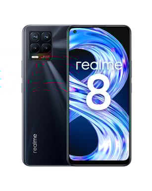 Realme 8 128 GB, Negro Punk, desbloqueado