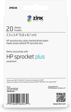 Paquete de 20 hojas de papel HP Sprocket Select 2.3x3.4