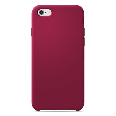 Coque silicone unie Soft Touch Rouge Passion compatible Apple iPhone 6 iPhone 6S