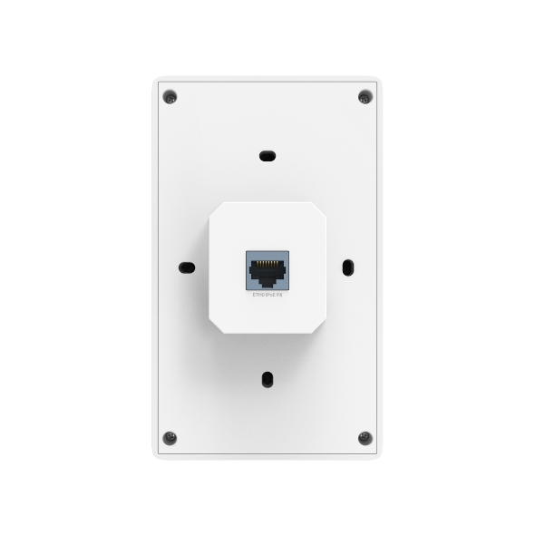 TP Link Omada EAP725 Wall V1 Borne d'accès sans fil 1GbE 2.5GbE Wi Fi 7 Wi Fi 7 Bluetooth 2.4 GHz 5 GHz géré par le Cloud montage mural - vue 3