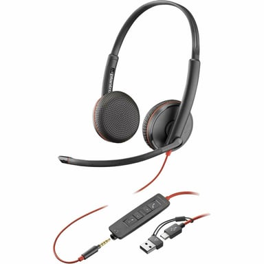 Casque HP Blackwire 3225 Noir avec Microphone