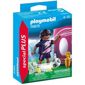 Playmobil 70875 Futbolista Con Muro De Gol