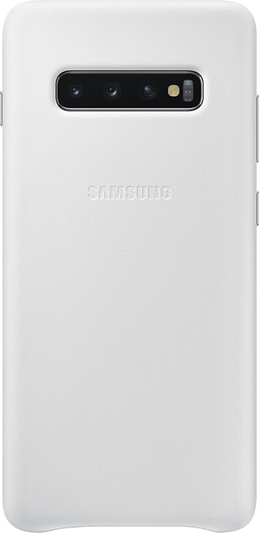Coque rigide en cuir blanc Samsung EF-VG975LW pour Galaxy S10+ G975