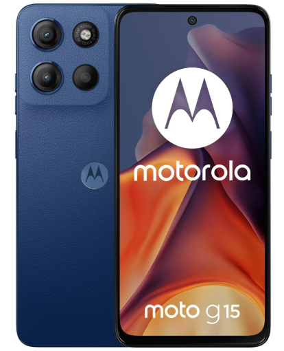 Motorola moto g15 (4G) 128 Go, Marine - Neuf