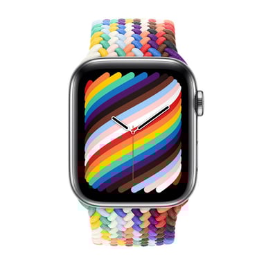 Bracelet Solo tressé pour Apple Watch | 44/45/46/49 mm - Taille 8 - Pride Edition