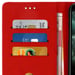 Étui pour iPhone 11 Pro Max Housse Intégrale Porte-carte Fonction Support Rouge