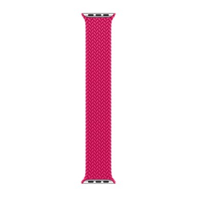 Bracelet Solo tressé pour Apple Watch Series 1 - 11 / SE / Ultra (44/45/46/49 mm) - Taille 7 - Raspberry