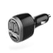 Chargeur pour voiture, 3 ports USB, 5,2 A, noir