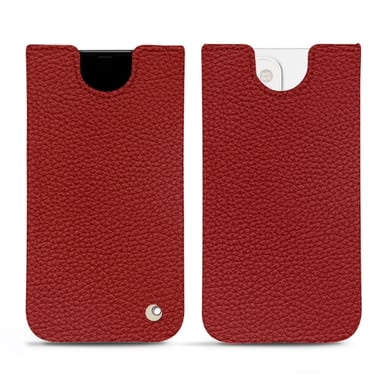 Apple iPhone 13 mini Funda de piel - Estuche - Rojo - Piel granulada