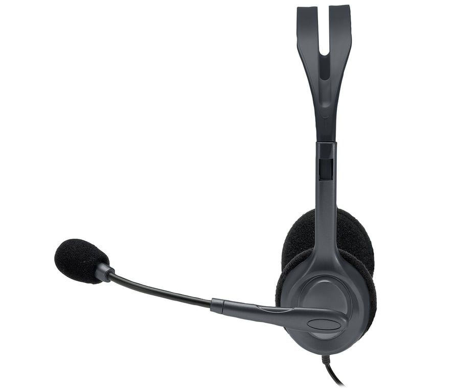 Logitech H111 Casque Avec fil Arceau Bureau/Centre d'appels Gris - Neuf