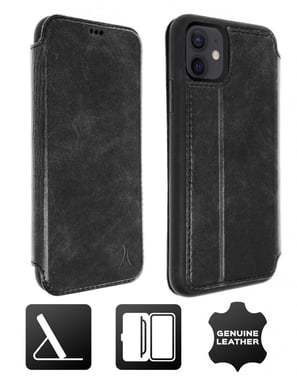 Custodia per iPhone 12 Mini Portacarte Pelle Funzione Stand