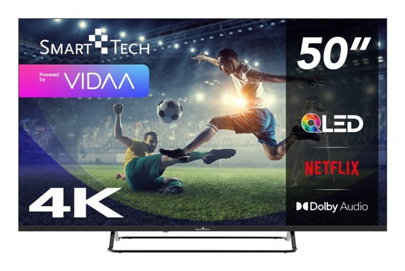 Smart-Tech 50QV01V TV 127 cm (50'') 4K Ultra HD Smart TV Wifi Gris 300 cd/m²