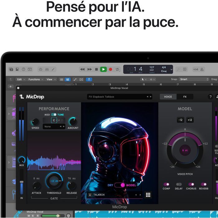 Apple MacBook Pro Ordinateur Portable avec Puce M4 CPU et GPU 10 cœurs : Conçu pour Apple Intelligence écran Liquid Retina XDR 14 2″ de mémoire unifiée de Stockage SSD - vue 10