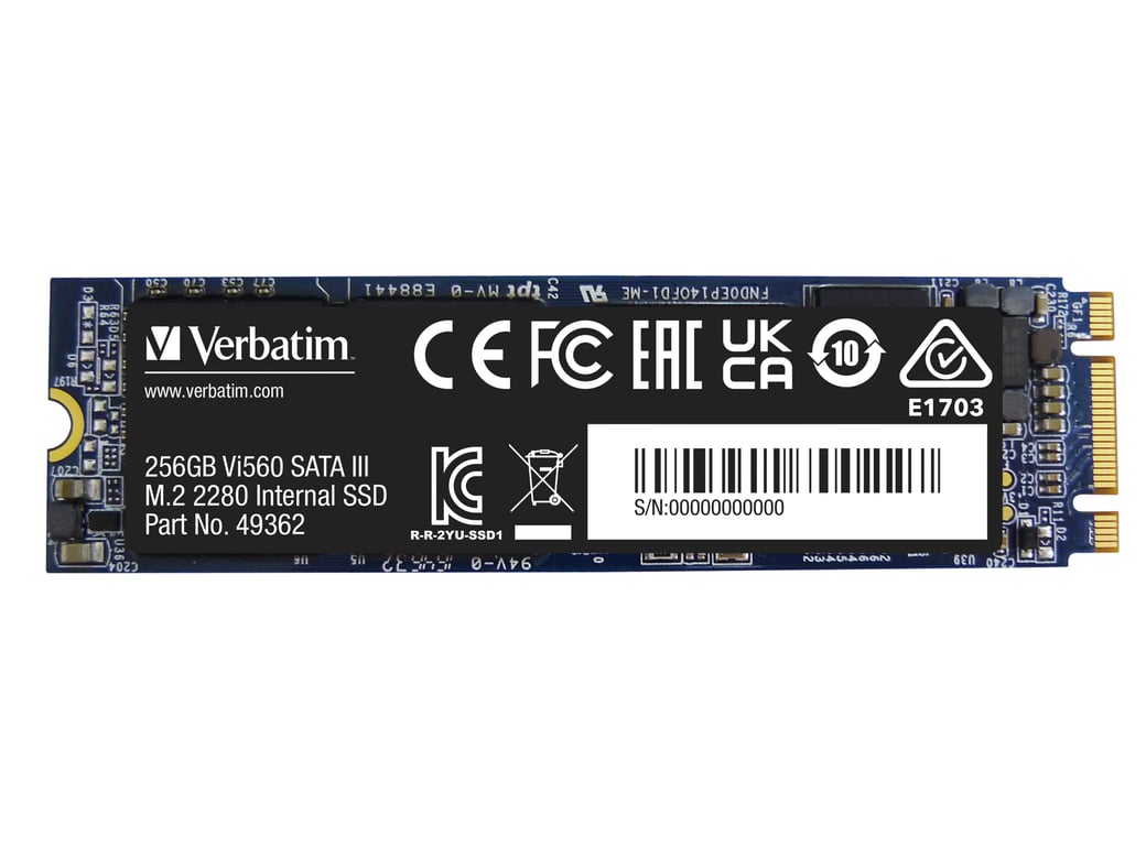 Verbatim SSD Vi560 S3 M.2 256 Go - Neuf