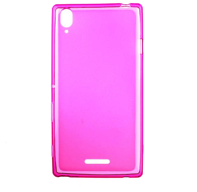 Coque pour Sony Xperia T3 Silicone Gel givré - Rose Translucide