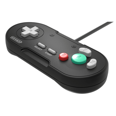 Retrobit - LegacyGC Mando con cable para Nintendo Gamecube Negro azabache - Conexión original