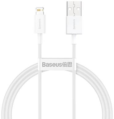 Baseus CALYS-A02 Cavo per telefono cellulare Bianco 1 m USB A Lightning