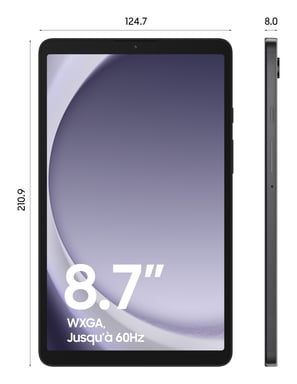 Galaxy Tab A9 (8.7'') Wifi 128 GB, Gris Carbón
