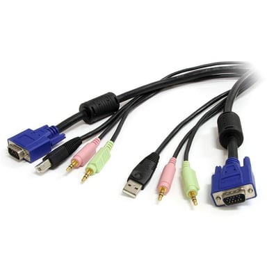 StarTech.com Câble pour Switch KVM VGA avec USB et Audio et Micro - 1.80m - Neuf