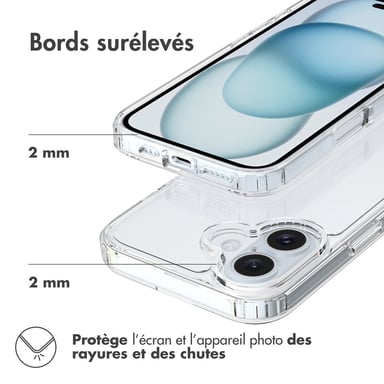 Accezz Coque Xtreme Impact pour Apple iPhone 16 - Transparent