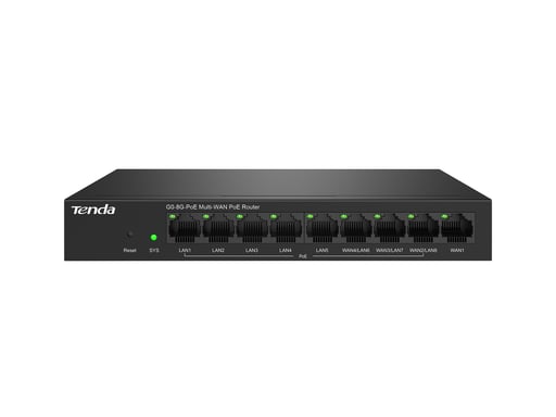 Tenda G0-8G-PoE router Gigabit Ethernet Negro