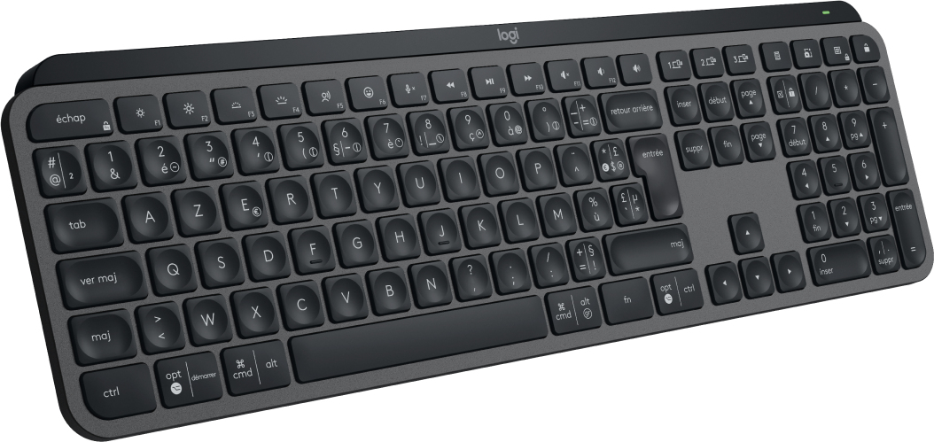 Logitech MX Keys S clavier RF sans fil + Bluetooth AZERTY Français Graphite - Neuf