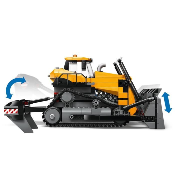LEGO City Le Bulldozer Jaune Jouet de Chantier de Construction60466 LEGO - vue 7
