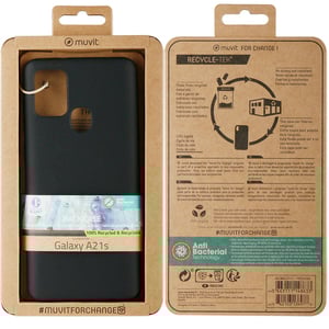 Muvit For Change Coque Recycletek Noire: Samsung Galaxy A21S