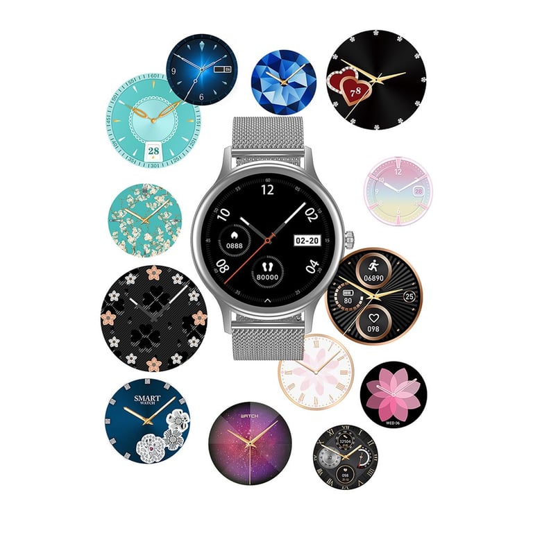 Montre Connectée Femme IP67 Écran IPS 1.09 Suivi Sommeil & Santé