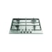 Indesit THP 642 IX/I 1 Acciaio inossidabile Integrato 60 cm Gas 4 zona(e)