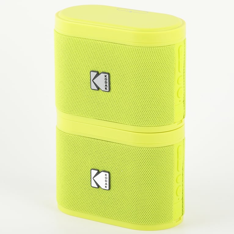 Enceintes Kodak Soundbrix Bluetooth RMS Docking magnétique Jaune - vue 2