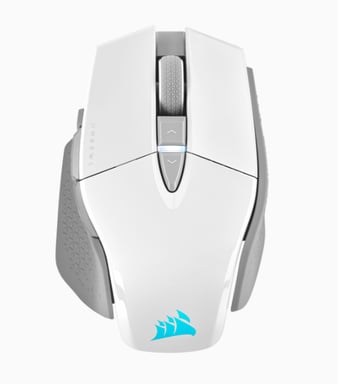 Ratón para juegos - Inalámbrico - CORSAIR - M65 RGB Ultra Wireless - Blanco - (CH-9319511-EU2)